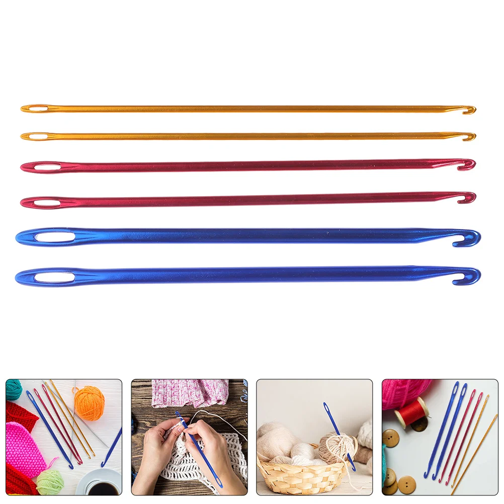 

9Pcs Crochet Hooks Alumina Metal Hook Needle Kit DIY Crafts Yarn Knitting Tools Sewing Weaving Accessories Crochet Hooks Needles