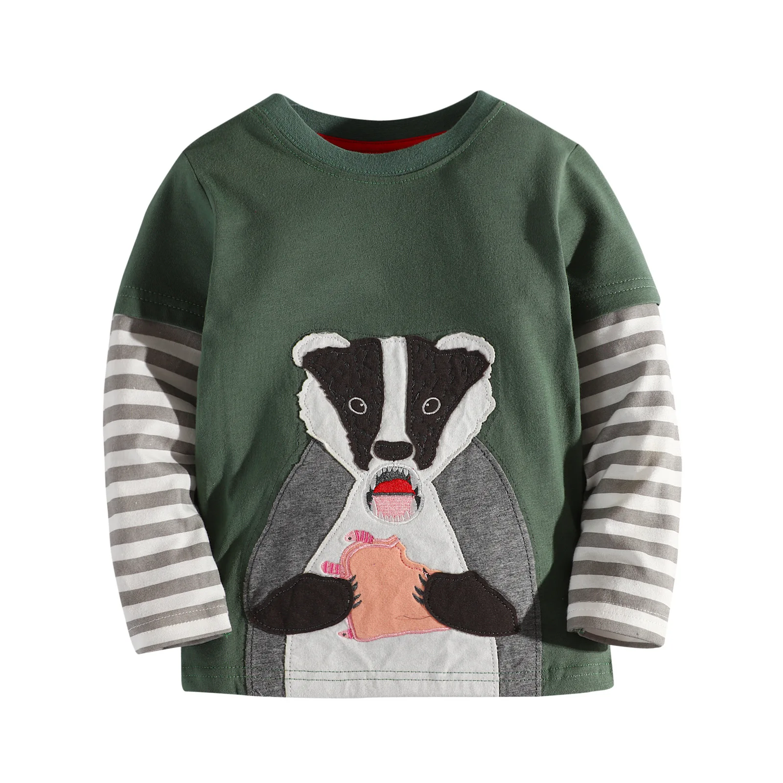 Jumping Meters 2-7T Baby Sweatshirts Hot Selling Boys Girls Toddler Sport Tops Fashion Clothes Boys Girls Clothing Hooded Shirts