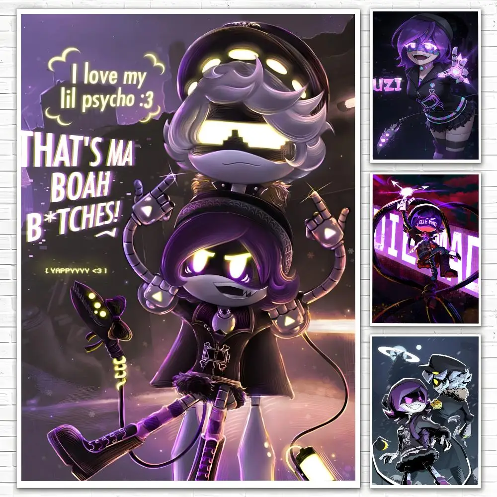 Animated Murder Drones Poster Poster All-match HD Waterproof Self-Adhesive Wall Art Sticker For Home Bedroom