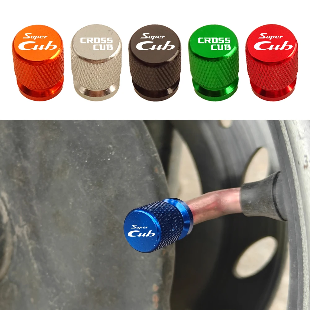 2 tapas de válvula para motocicleta Honda Super Cub C125 C110 C50 Cross Cub 2010 2012 2014 2016 2018 2020 2021 2022 2023 2024 2025 2026