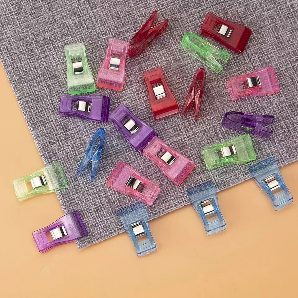 50 STKS Naaiclips Kleurrijke Clips Multifunctioneel Plastic Ambacht Haken Breien Veiligheid Kleding Clips Kleur Bindclips Papier