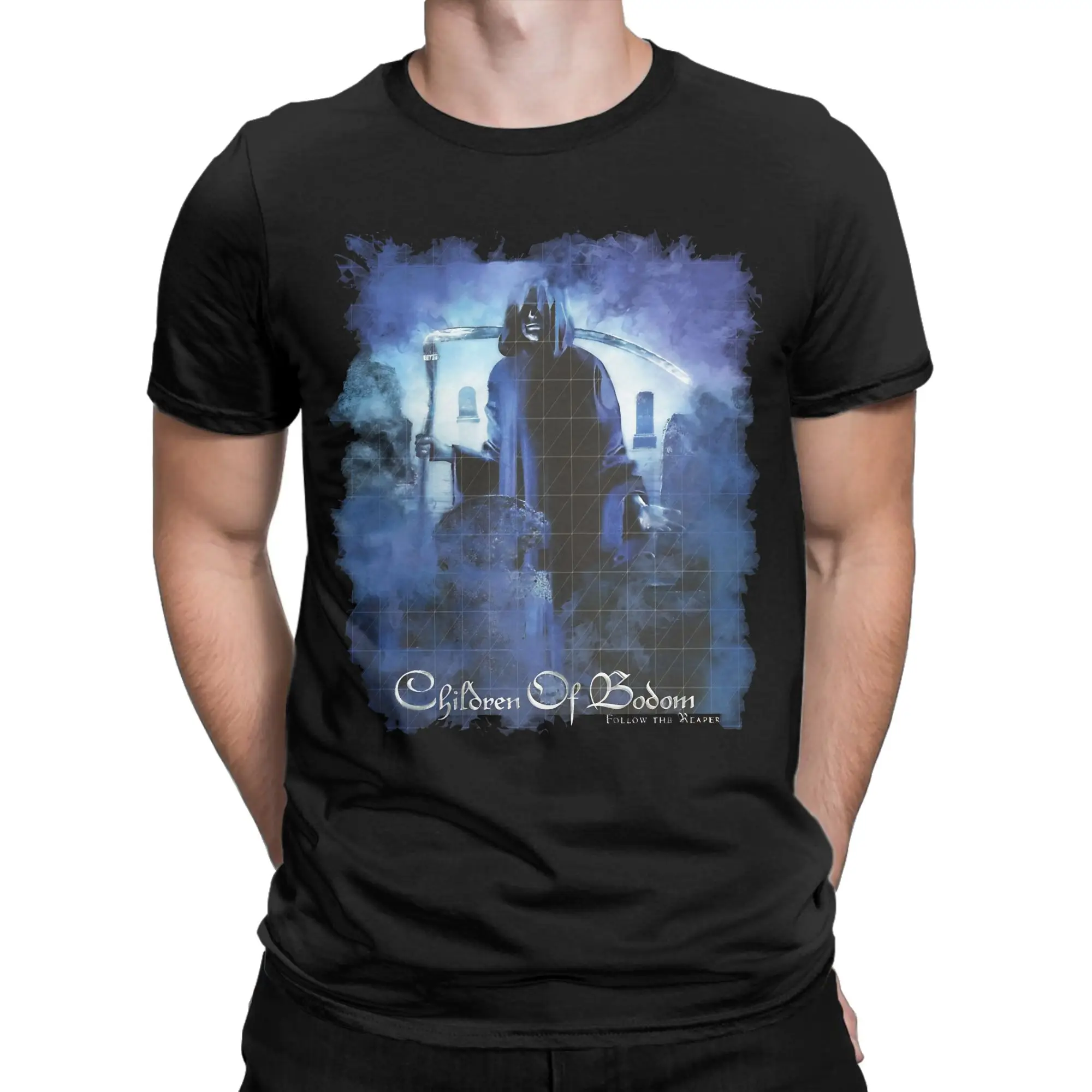 Men's Children Of Bodom Follow The Reaper T Shirts  Pure Cotton Tops Summer Short Sleeve T Shirt O-Neck Tee Shirt 4XL 5XL 6XL