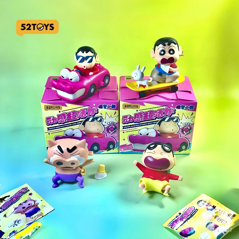 

52TOYS Crayon Shin Chan слепая коробка динамическая супер жизненная серия мобильная кукла для украшения рабочего стола крутая коллекционная игрушка в подарок