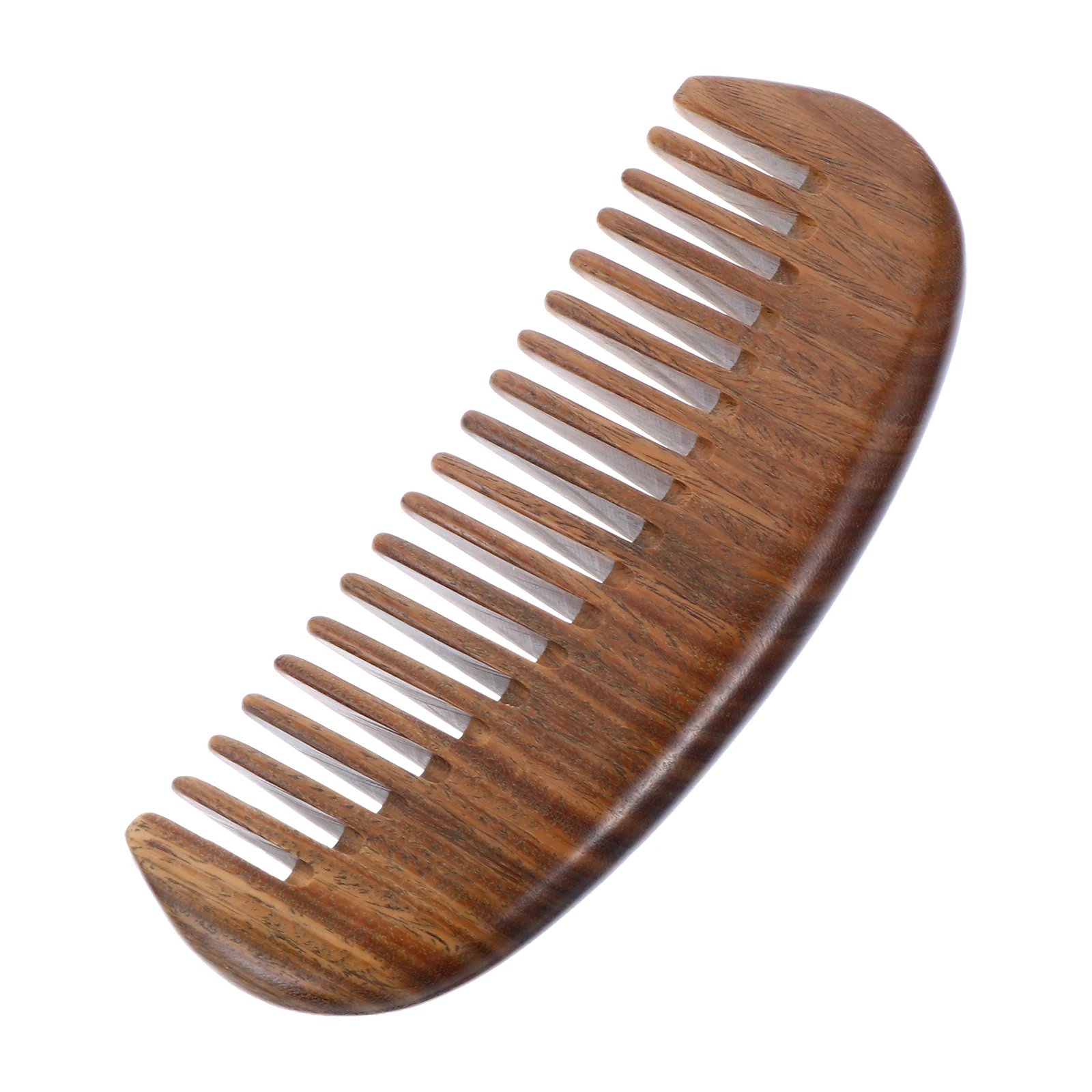 

1pc Massage Head Thickened Moon Shape Carved Wooden Hair Comb Scalp Care Smooth Durable Wood Combs Portable Hair Styling Tool