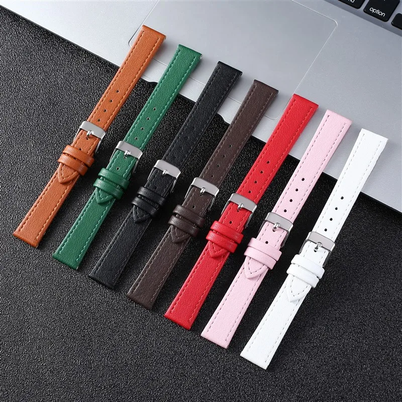 *Super wear resistant*Leather watch strap 10mm 12mm 14mm 16mm 18mm 20mm 22mm 24mm genuine leather watch band