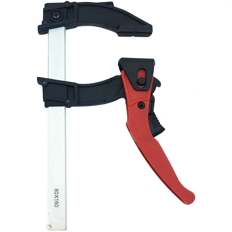 

1Pc F-Style Clamp for Woodworking, Ratchet Quick Release Gear Clamp Parallel Clamp Woodworker Tools DIY Clamps Drawer clamp