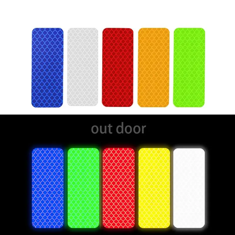 AliExpress Satop Cinta 10pcs/set Reflective Stickers High Visibility Waterproof Warning Reflector Tapes Self-adhesive Safety Reflect Strips For Bicycle