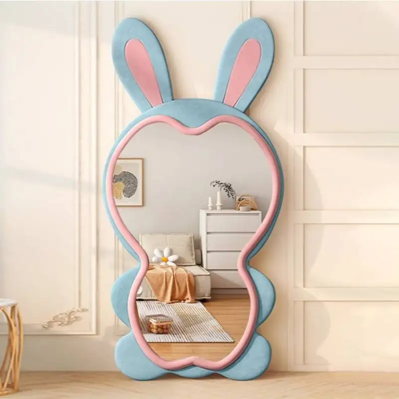 Camera da letto Specchi bianchi Corpo intero Principessa Unico Moderno Lusso Grandi specchi da pavimento Decor Oversize Miroir Sur Pied Mobili per la casa