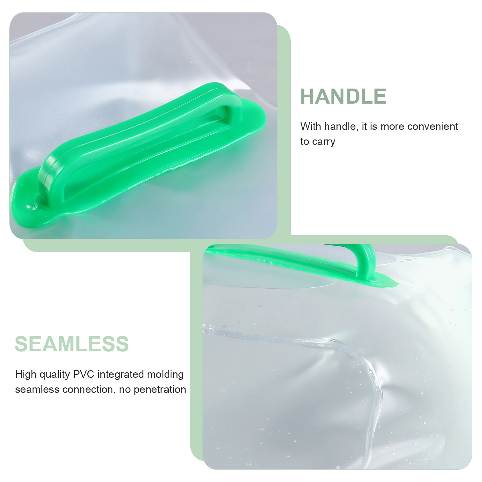 

2Pcs Premium Portable Water Container Bag Collapsible Large Capacity for Outdoor Camping Hiking Emergency Use Outdoor Water Bag