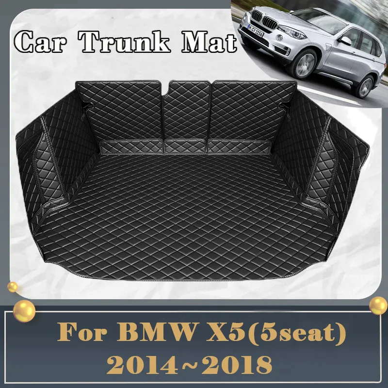 

Car Trunk Mat For BMW X5 2014~2018 5seat Dirt-resistant Fully Surrounded Trunk Mat Rear Cargo Tray Car Accessories 2016 2017