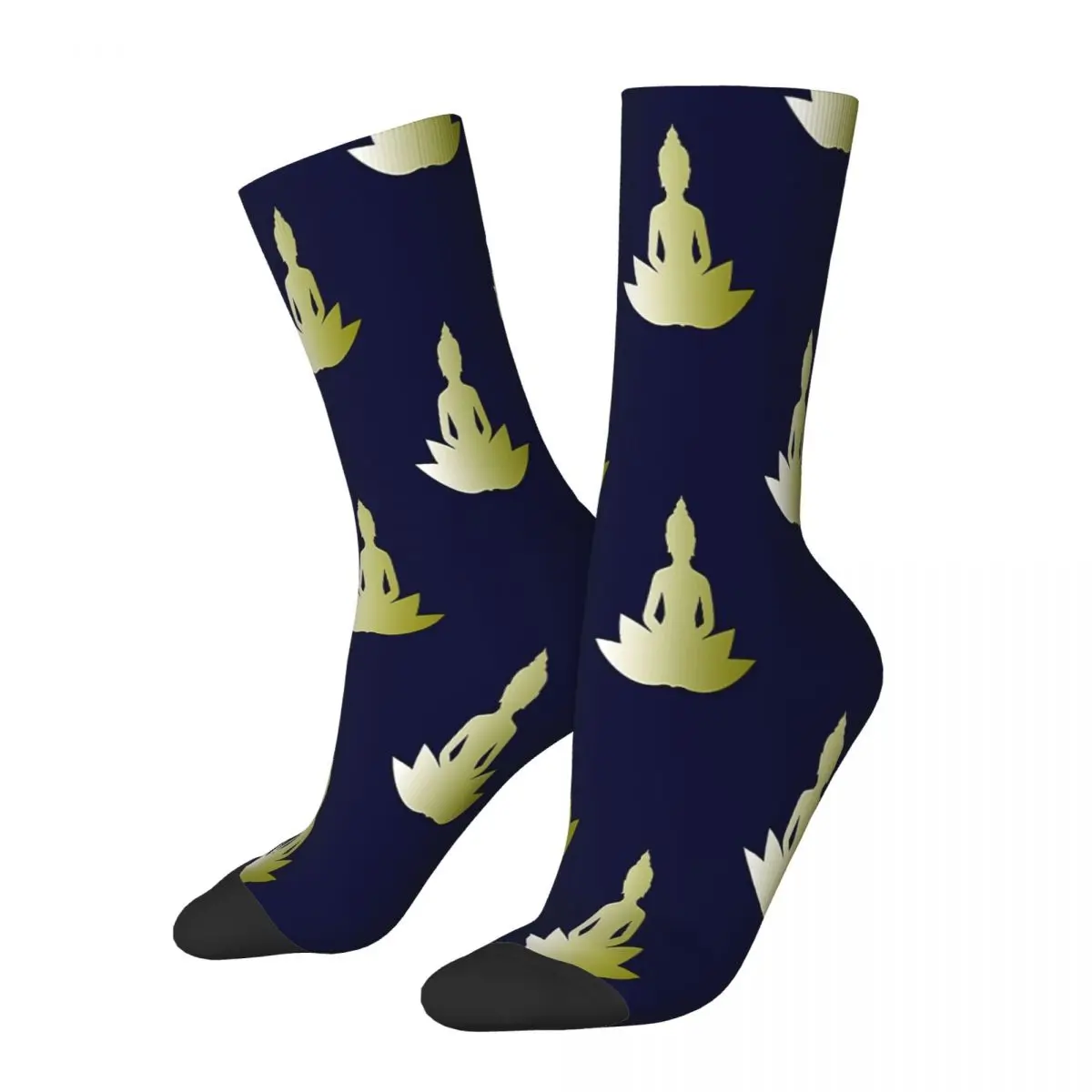 

Golden Buddha Yoga Socks Male Mens Women Spring Stockings Hip Hop