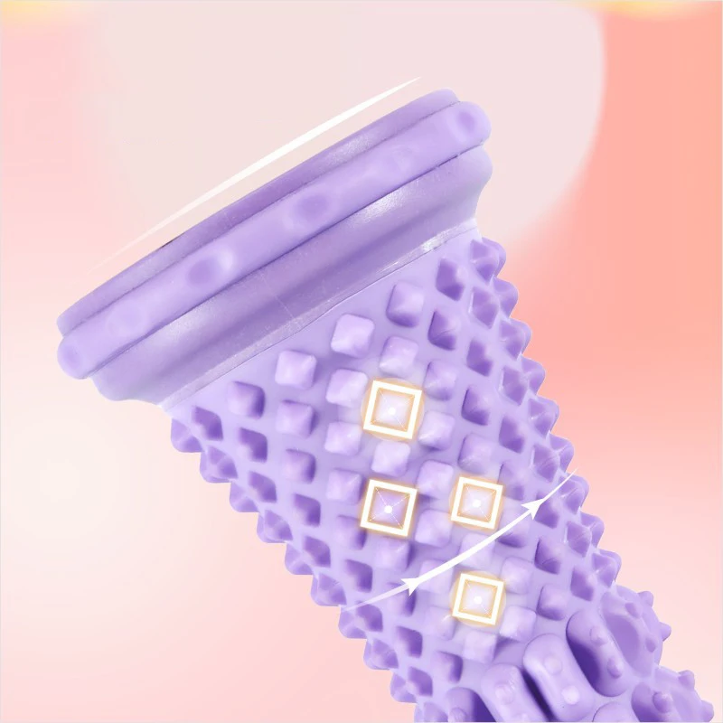 مدلك قدم تدليك الأسطوانة اليوغا تدليك الكرة اللفافة الأخمصية الأسطوانة العضلات الاسترخاء الرعاية البلاستيك دليل مدلك قدم بكرات #4