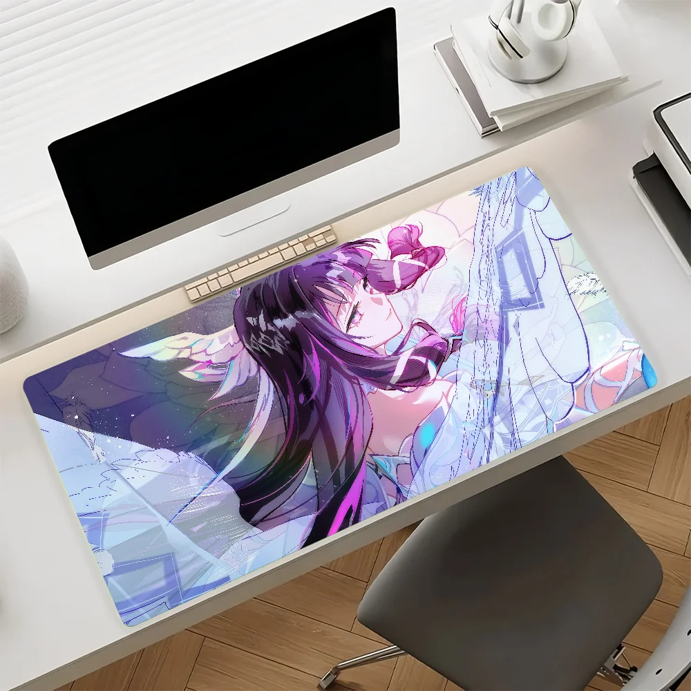 Game Genshin Impact Columbina Mouse Pad Anti Slip Rubber Edge Locked Thickened Laptop Gaming Desk Mat
