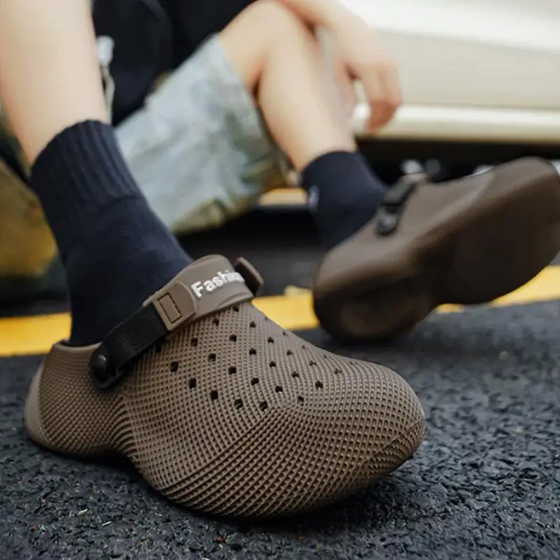 Herren Soft Cloud Plateau-Clogs mit dicker Sohle – Sommer 2026 Rutschfeste, wasserdichte Strand-Sandalen für Männer – Bequeme Fahrerschuhe – Detail 4