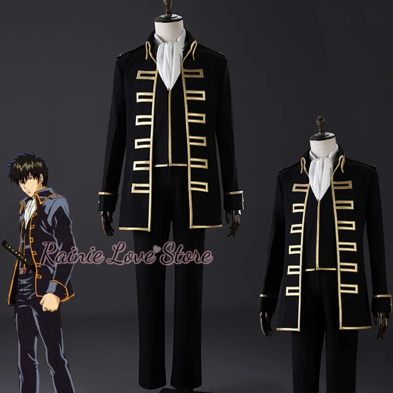 Anime Shinsengumi Cosplay Costume True Choice Group Toushirou Hijikata Cosplay Kagura Uniform For Hallowmas Carnival Outfit