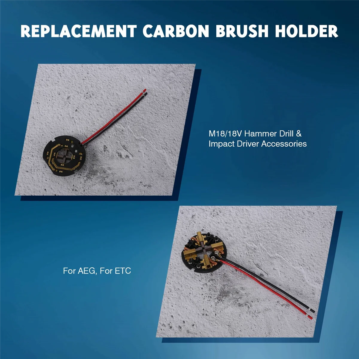 Trending Now Carbon Brush Holder Brush Card Assembly Replacement for AEG M18 18V M12 Hammer Drill & Impact Driver Accessories