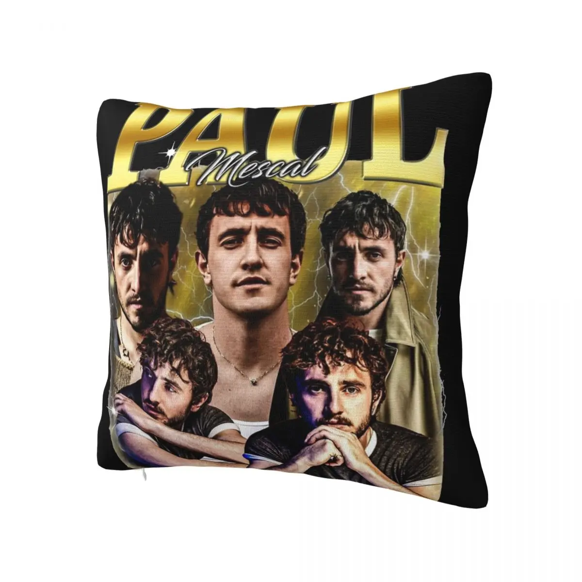 Paul Mescal Retro Bootleg 90s Style Pillowcase Soft Cushion Cover Decoration Pillow Case Cover Home Drop Shipping 45X45cm