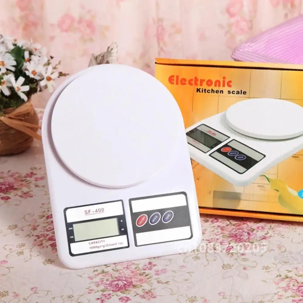 

Smart Kitchen Digital Electronic Food Scale Weighing Scale Sf-400 10kg / 1g Kitchen Mail Lcd White Accessories