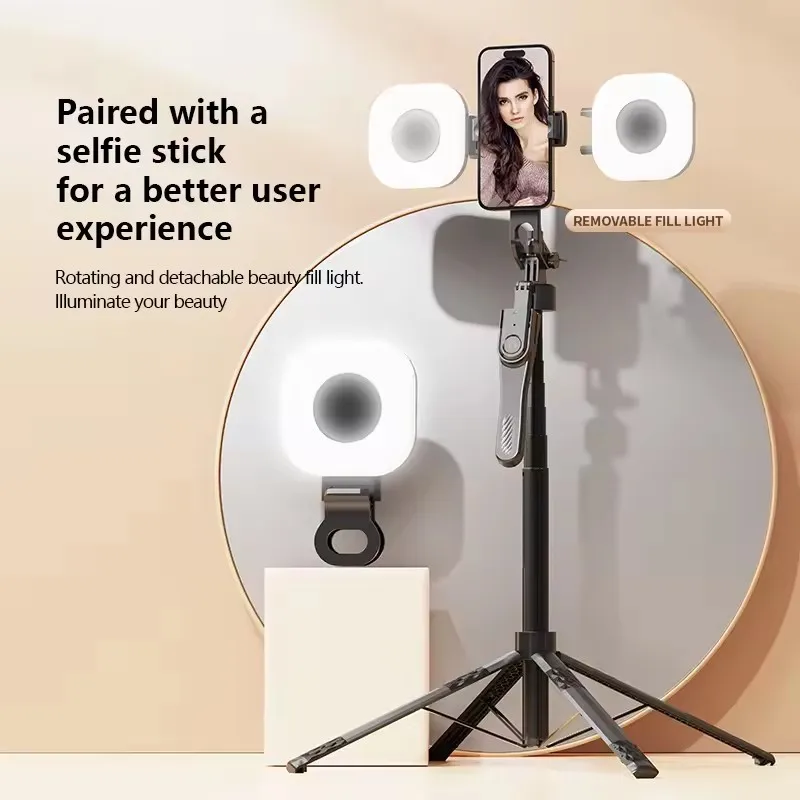 Mini LED Smartphone Selfie Fill Light 3 Modes Adjustable Brightness Portable Clip-On Video Beauty Pocket Light for TikTok Live S