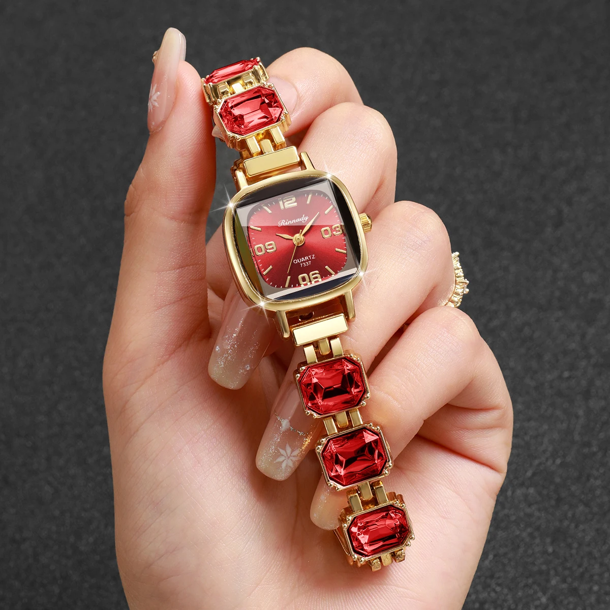 Elegante Reloj de Cuarzo Cuadr - Jewelry Watches For Women reseña y precio