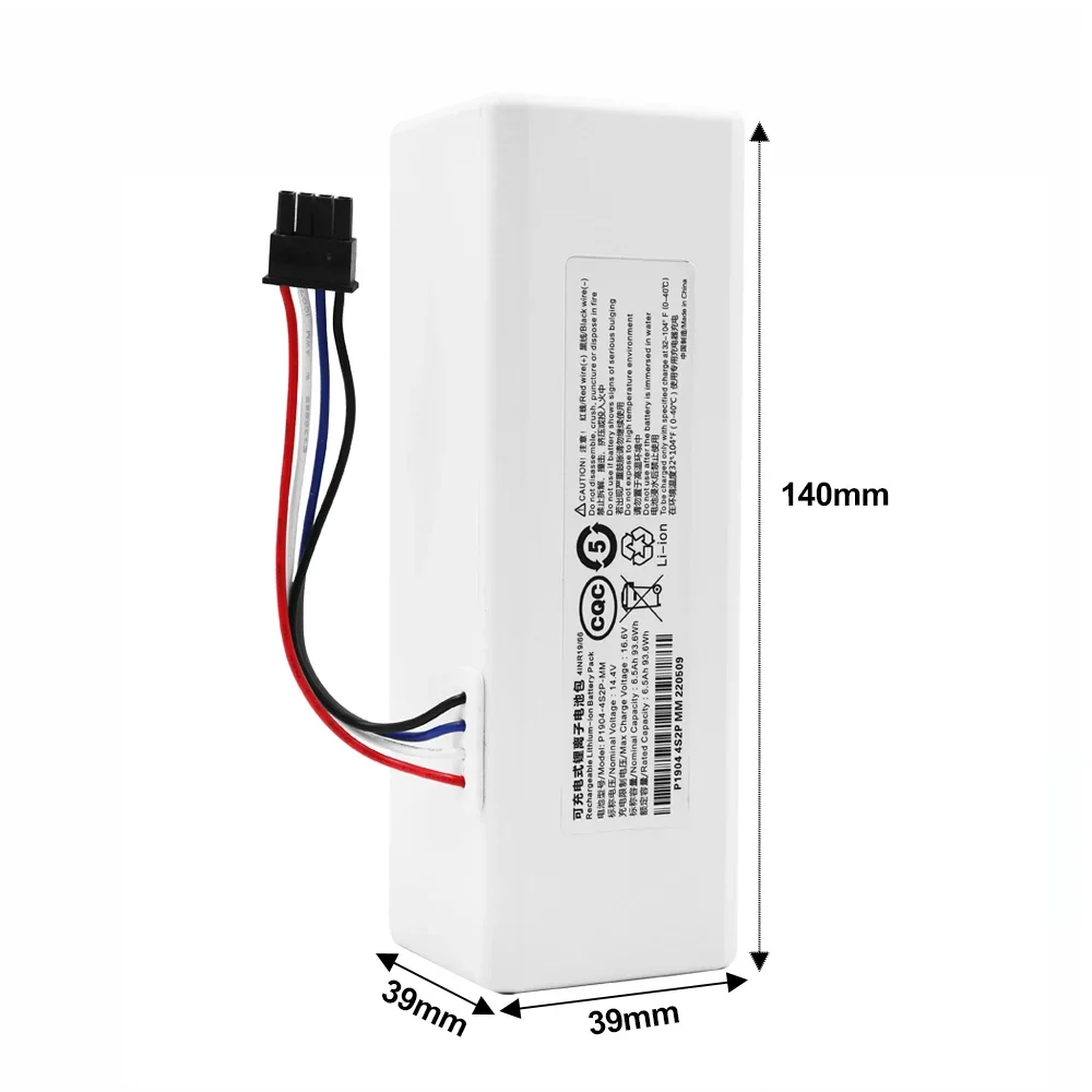 P1904-4S1P-MM Battery for Xiaomi Mijia 1C STYTJ01ZHM Robot Vacuum Mop Cleaner Accessories Parts Original