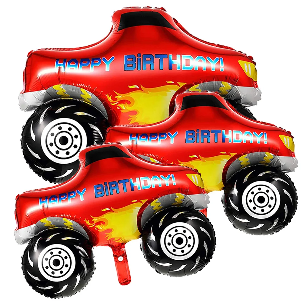 

10 Pcs Set Truck Foil Balloons Kid Birthday Party Baby Shower Car Theme Party Gift Hot Wheels Birthday Decoration