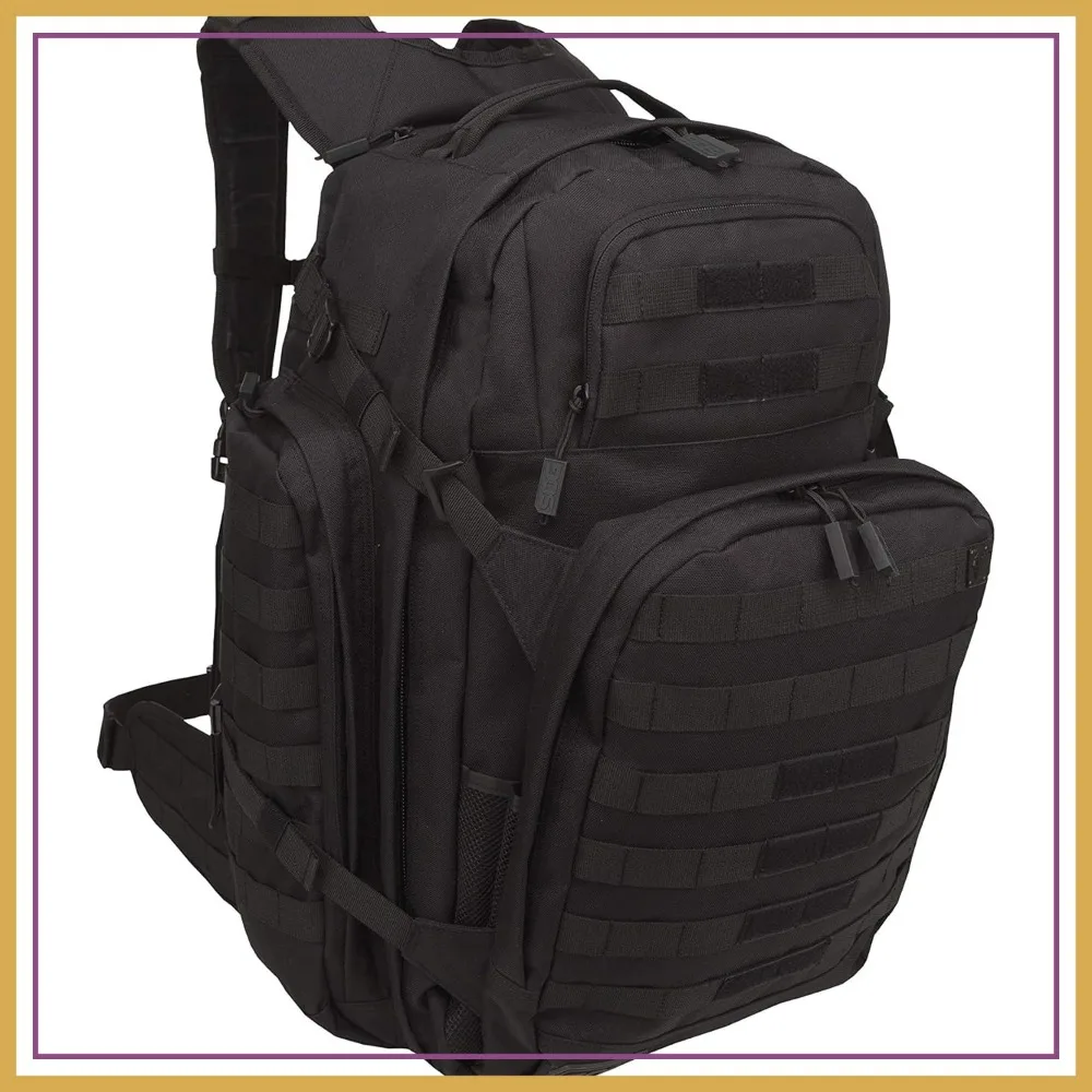 

Large Military Tactical Backpack, 64.3L Internal Frame, Black