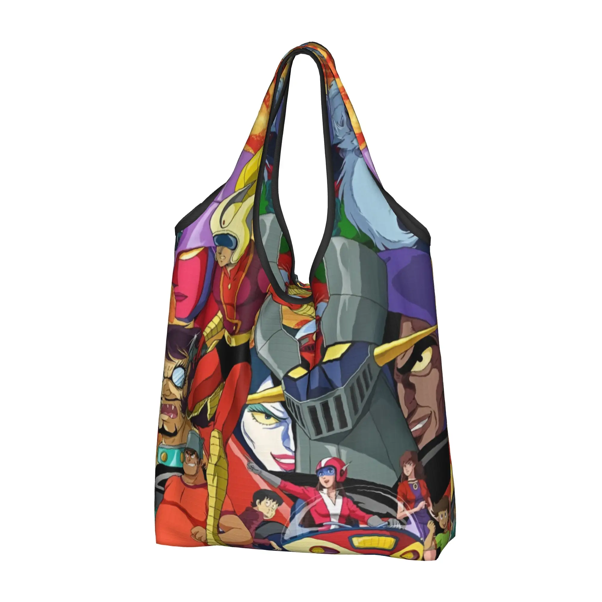 Fashion Printed Comic G-Grendizeres Manga Tote Shopping Bag Portable Shoulder Shopper Hot Handbag