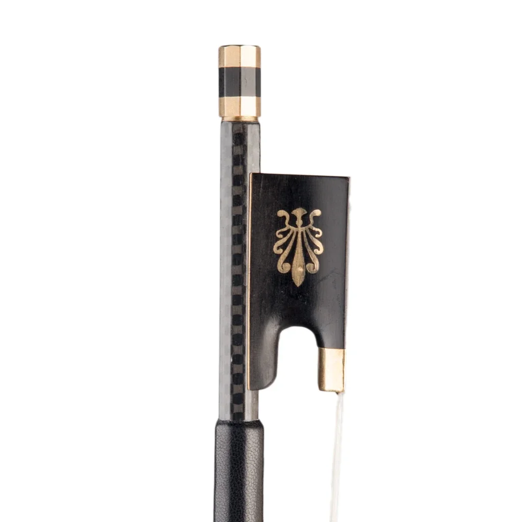 

Luxury 4/4 Violin Bow - Carbon Fiber Grid Stick, Ebony Frog, Mongolia Horsehair, Well Balanced