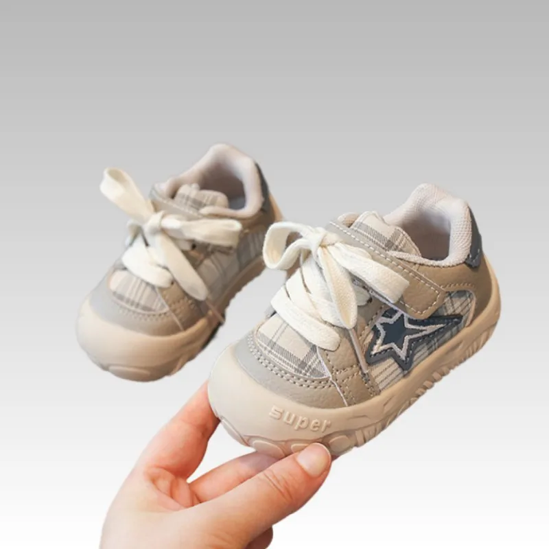 Girl toddler learning-to-walk shoes boy baby soft sole anti-slip infant sports shoes children's autumn casual board shoes 16-26