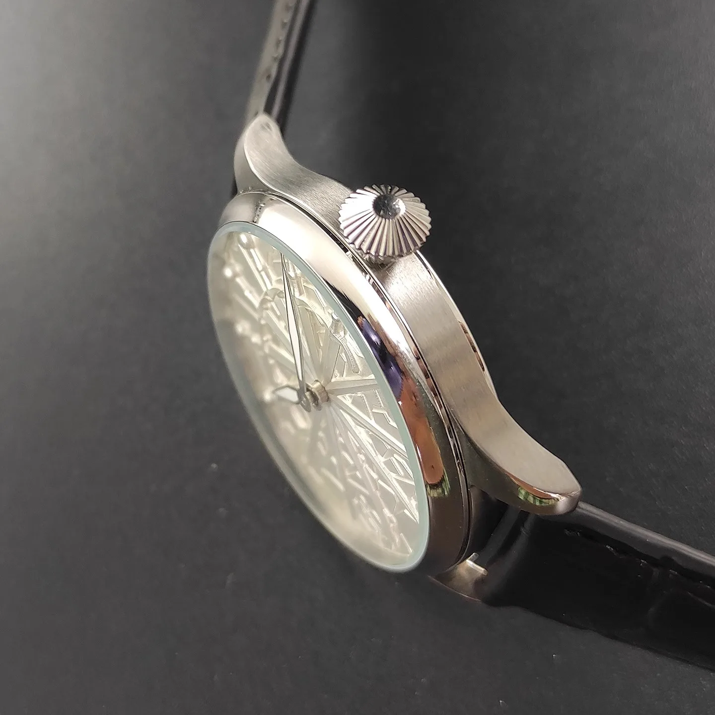 Vakuy ساعة عسكرية ميكانيكية يدوية 42 ملم للرجال ستة أوردة Excalibur Dafei Seagull ST3601 Jones Sword Swiss قوية مضيئة