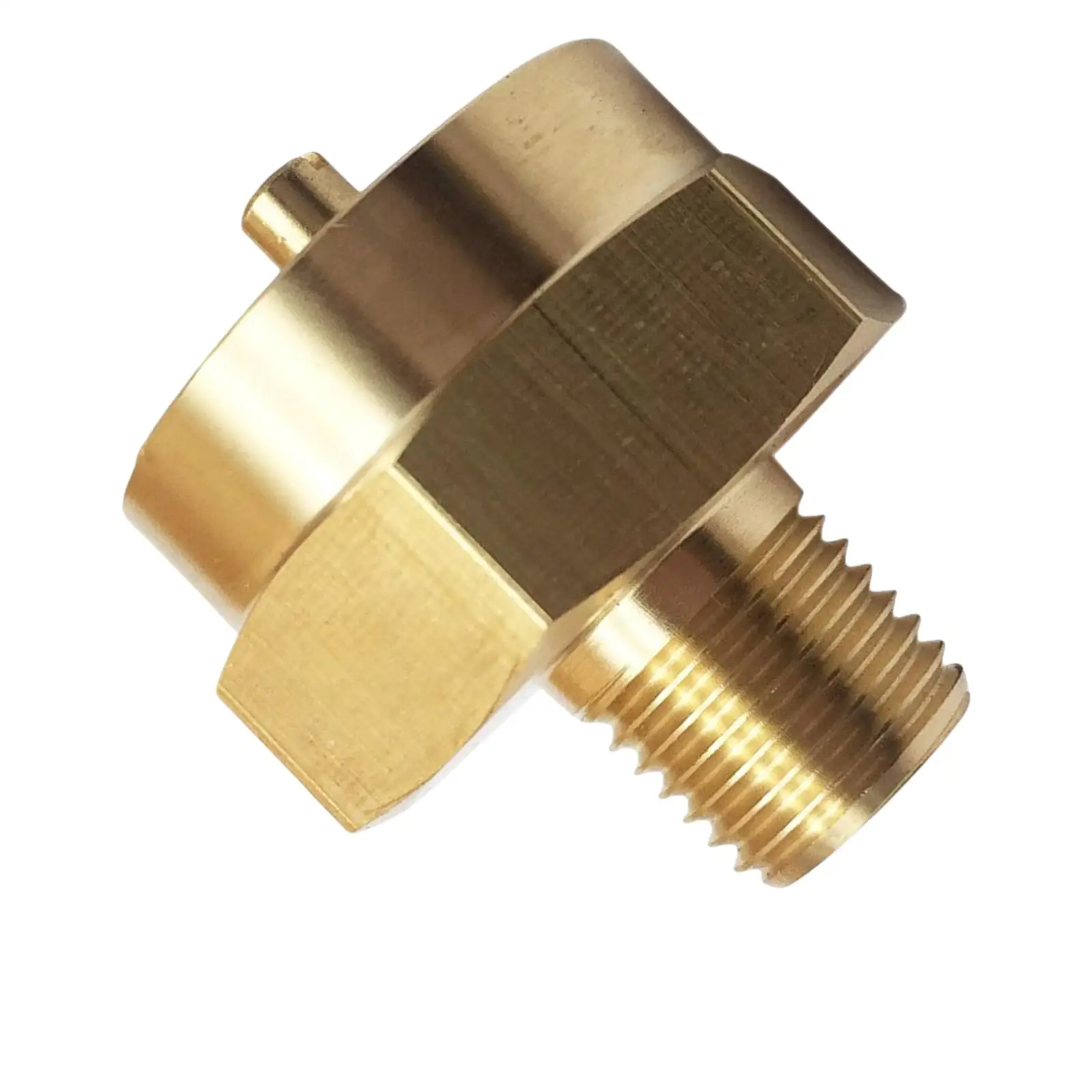 Camping BBQ Propane Tank Adapter 1lb Refill Hose Regulator Brass Conversion for Gas Service Valve