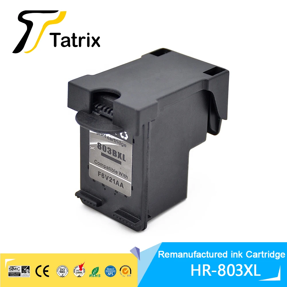 Imagem -02 - Tatrix Hp803 xl 803xl Premium Remanufaturado Cor Cartucho de Tinta a Jato de Tinta para hp Deskjet 1110 1111 1112 21312132 2622 2621 Impressora