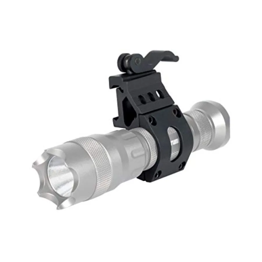 1 Inch Offset Picatinny Rail Mount for Flashlights with Quick Release