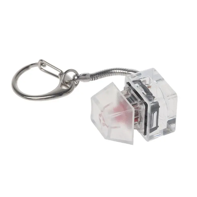 XD99 1PC Gateron Mx Switch Tester for Mechanical Keyboard Dust-Proof Shaft Tester Shaft Cover Transparent Keycap Keychain