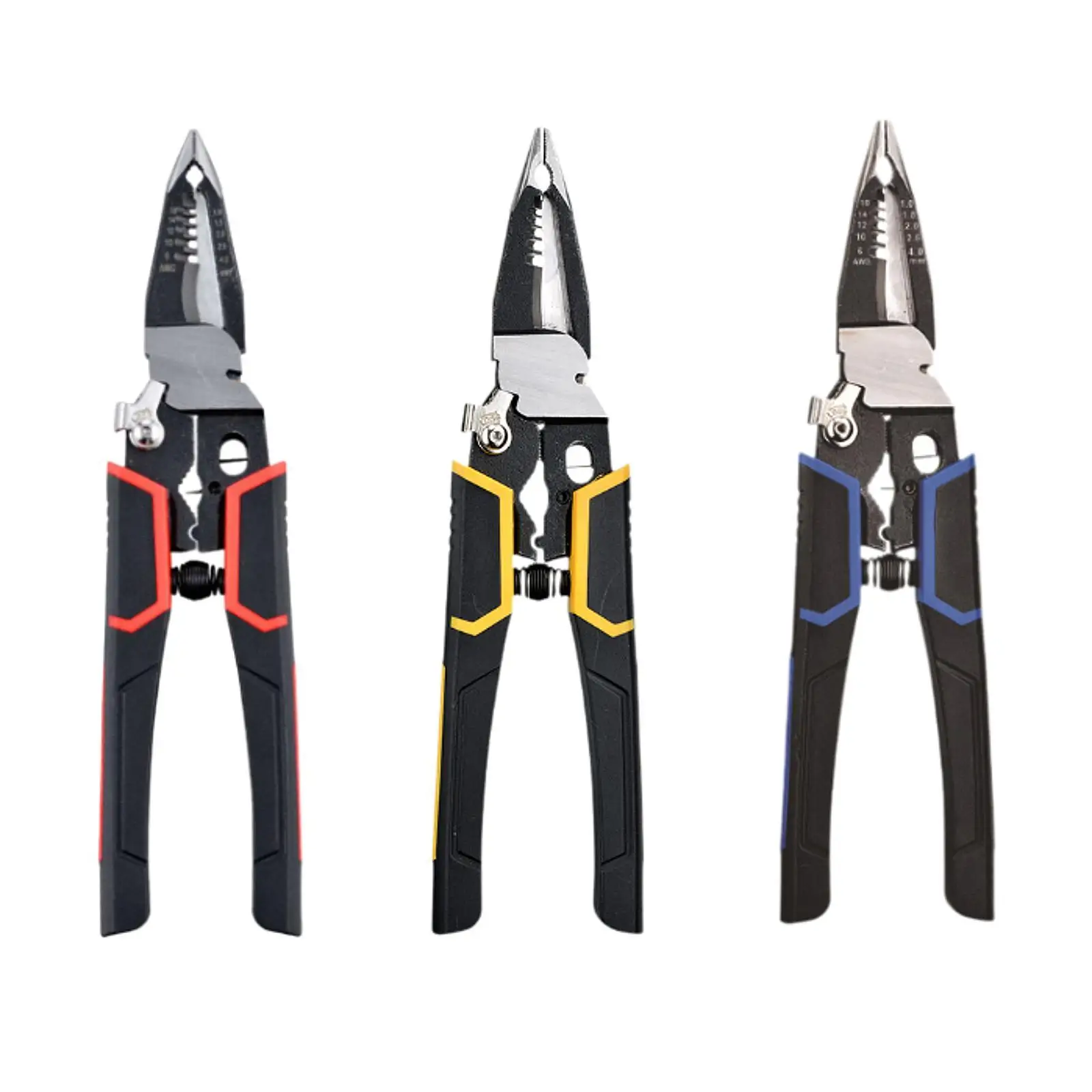 Multifunctional Wire Strippers Ergonomic Handle for Cutting Winding Splitting Hand Tool Wear Resistant Cable Cutter Pliers