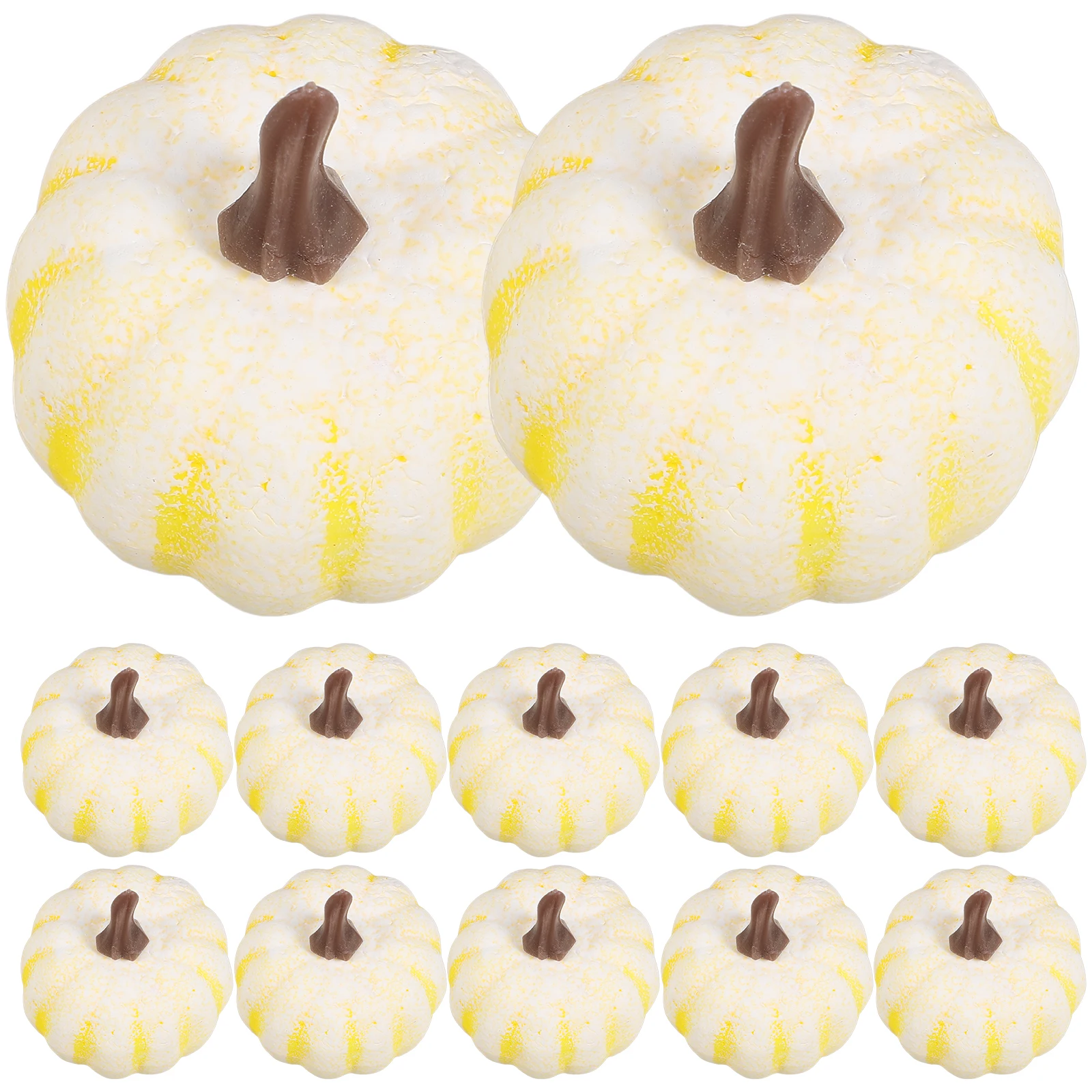 

12 Pcs Props Pumpkin Wreath Decoration Pumpkins Artificial Foam Halloween Decorations for Home