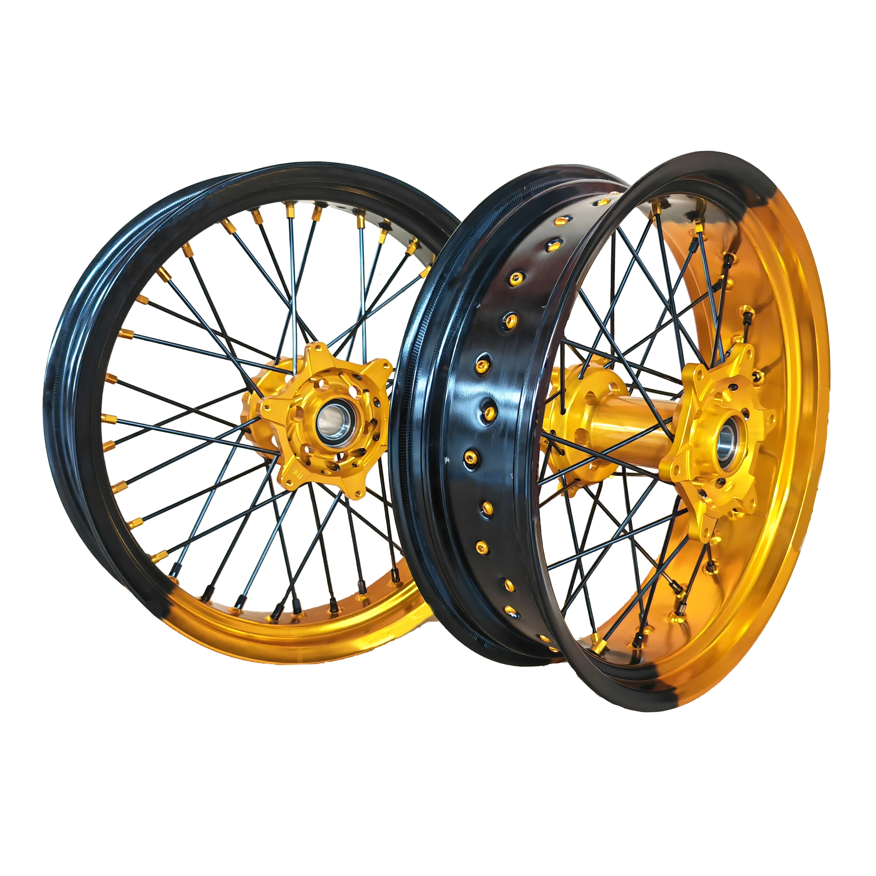 Supermoto Wheels EXC SXF 17 Inch Customized Accept Color Wheels Rims and Hubs EXC SXF 2