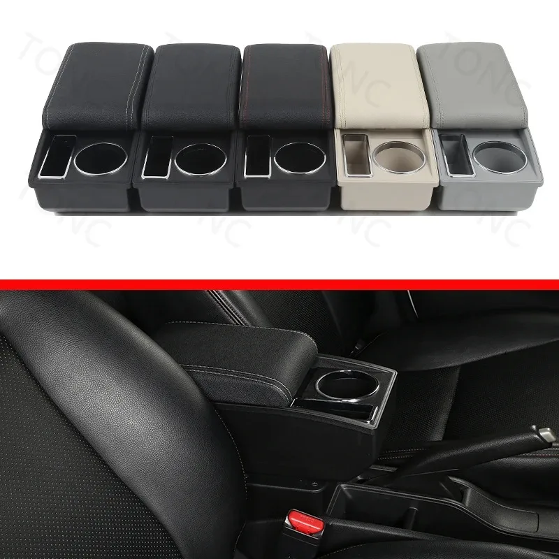 

For Opel Corsa E Armrest For Corsa E 2014 2015 2016 2017 2018 2019 Interior center armrest storage