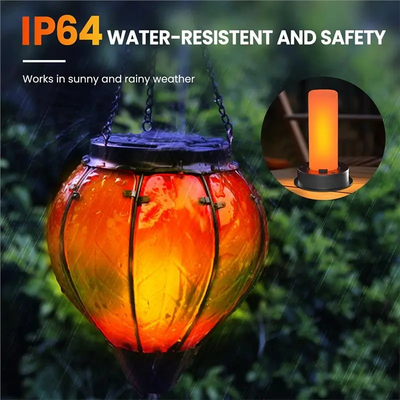 ABAH-Replacement LED Solar Light Tops(2-Pack), Fits For Hot Air Balloon Lanterns 2.87 To 3.35 Inch Openings