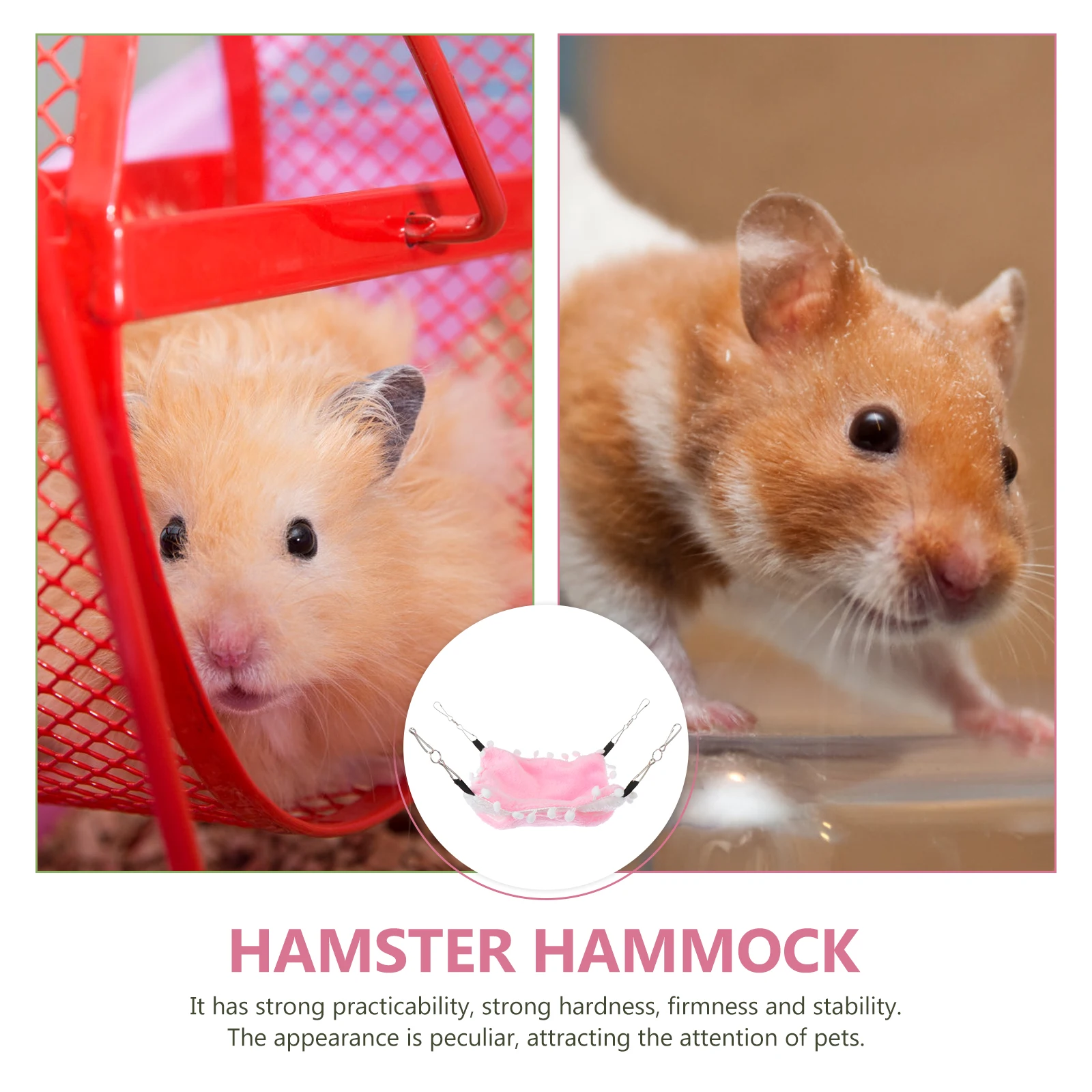 

Pet Hammock Hamster Hanging Double Layer Hamster Bed Soft Cage Warm Nest Swing Small Animal Beds