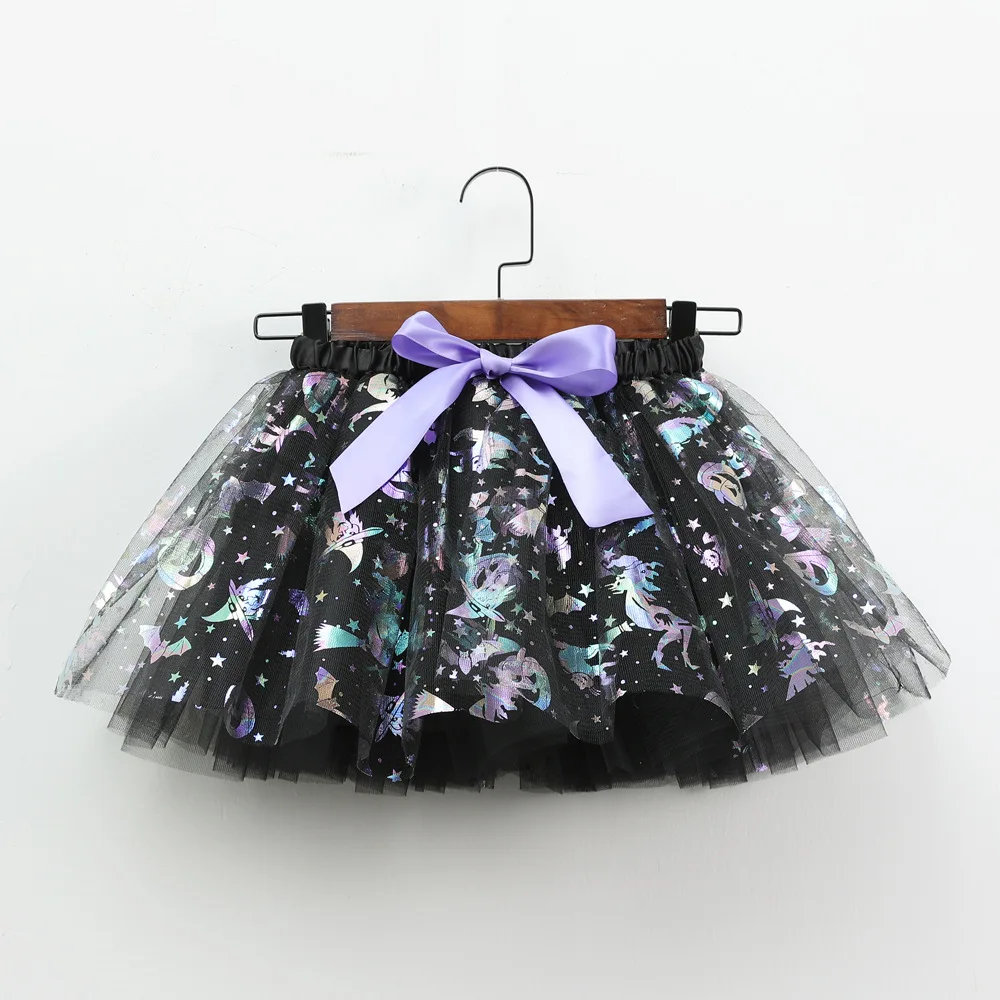 Girls Tutu Skirt Kids Ballet Princess Pettiskirt Fluffy Tulle Skirts Lovely Ball Gown Halloween Pumpkin Children Clothing Baby