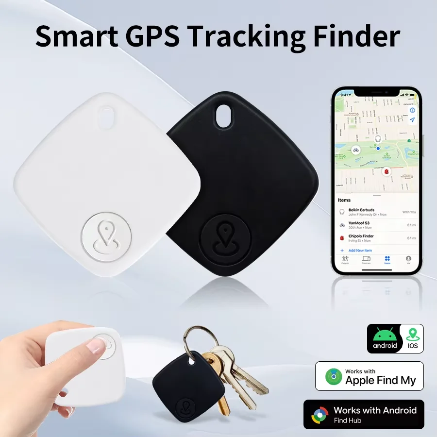 

IOS Android Bluetooth Mini Tracking Device Smart Tag GPS Lost Tracker Anti-Lost Alarm Reminder Positioner for Kid Pet Car Wallet