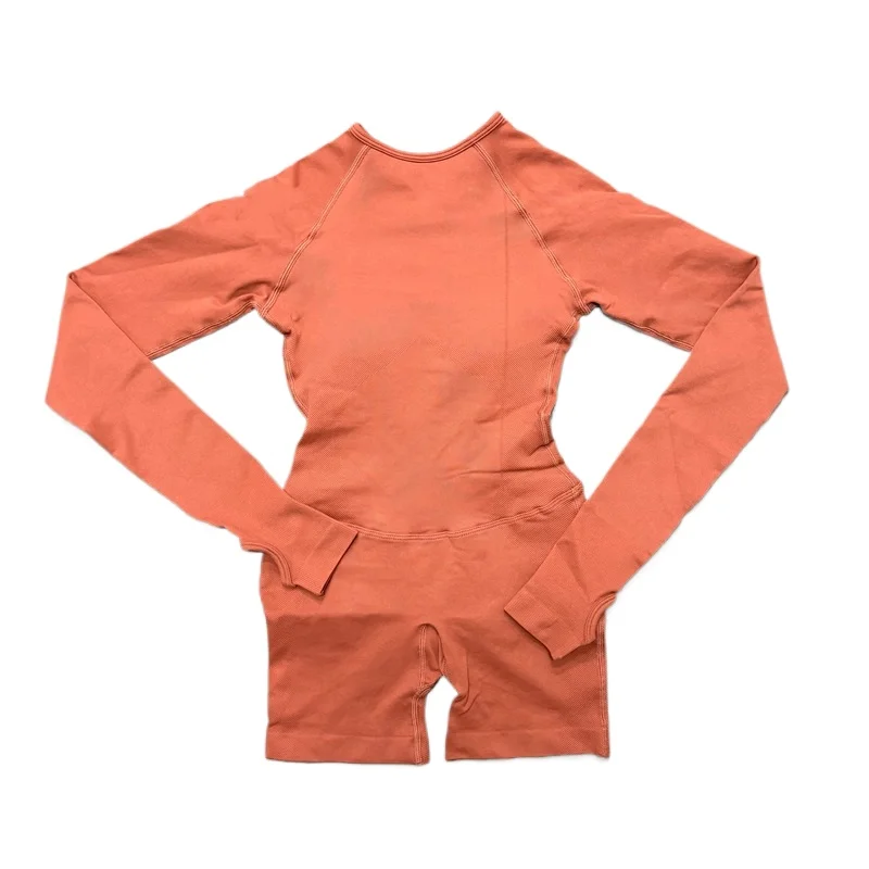 Fitness-Bodysuit mit Langen Ärmeln, Einteiliger Damen-Jumpsuit mit Rückenausschnitt, Figurbetonter Yoga-Anzug, Schlanke Passform für Laufen und Workout, Rückenfreier Sport-Jumpsuit