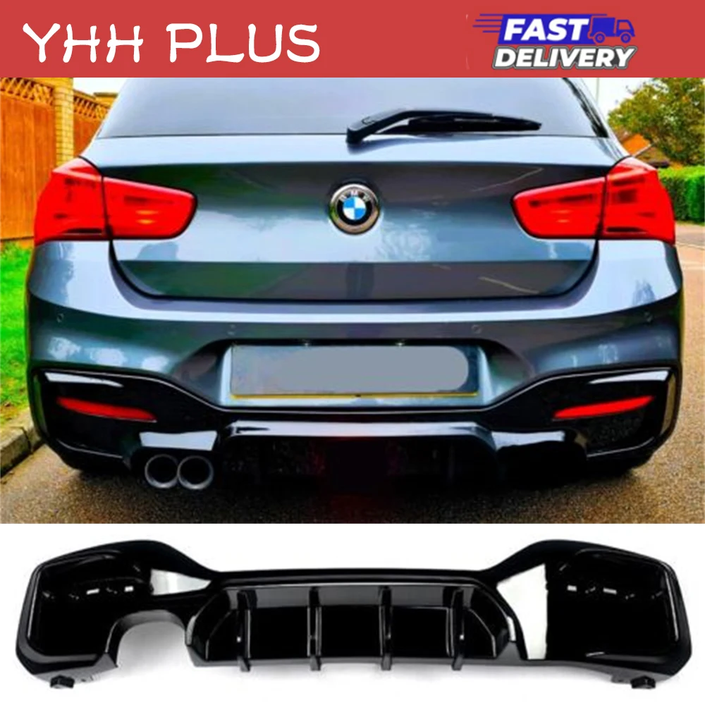 Rear Diffuser Lip Bumper WITH LED Back Spoiler For BMW 1 Series F20 F21 2012-2014 2015-2019 Auto Exterior Accessories HOT SALE
