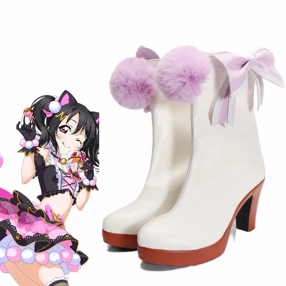 

Anime LoveLive Cat Twin Tail Arcade Nico Yazawa Cosplay Shoes Yazawa Nico Boots