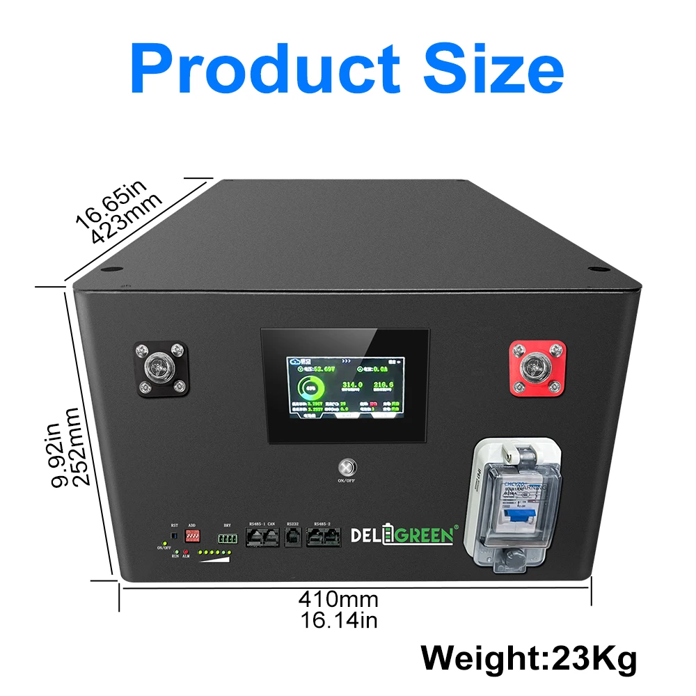 DIY 24V LiFePO4 Battery Obudowa Box Case with JK 16S 200A Smart BMS 51.2V DIY Kits 2A Active Balancer Home Energy Storage System