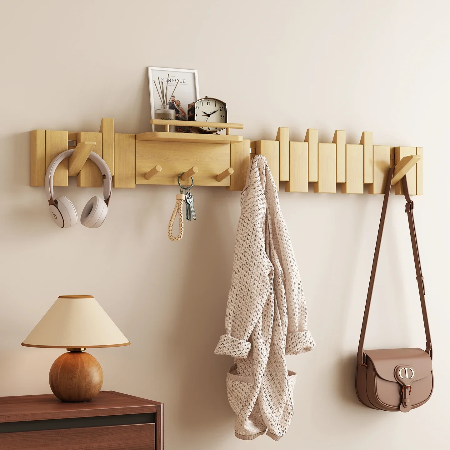 

Designer Elegant Wall Mounted Coat Racks Fashionable Simple Generous Perchero Ropa De Pie Furniture for Home Interior Decor