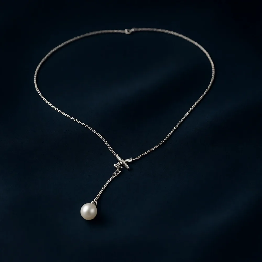 

Изящное длинное Y-образное жемчужное ожерелье с позолотой 14K из стерлингового серебра, украшенное сверкающими кристаллами, подарок для женщин