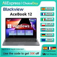 Blackview AceBook 12 Win 11 Laptop 16'' FHD IPS , Intel I5-1030NG7 Notebook, 16GB RAM 512GB SSD, 2-in-1 Fingerprint Power Button